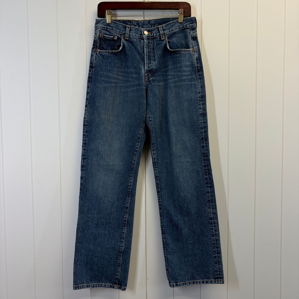 Vintage Lucky Brand Dungarees Y2K Western Low Rise Bootleg Jeans Women Size 10 - Picture 1 of 14